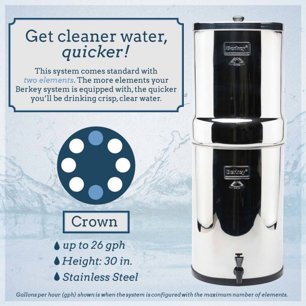 Water Filter: Berkey Crown 6 gallon